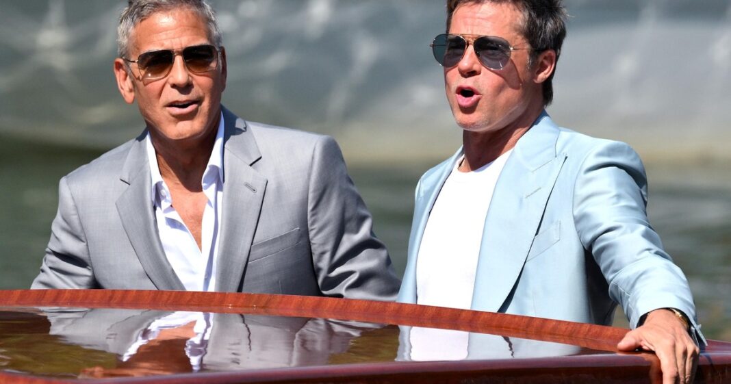 brad-pitt-y-george-clooney:-cumbre-de-galanes-maduros-en-las-aguas-de-venecia